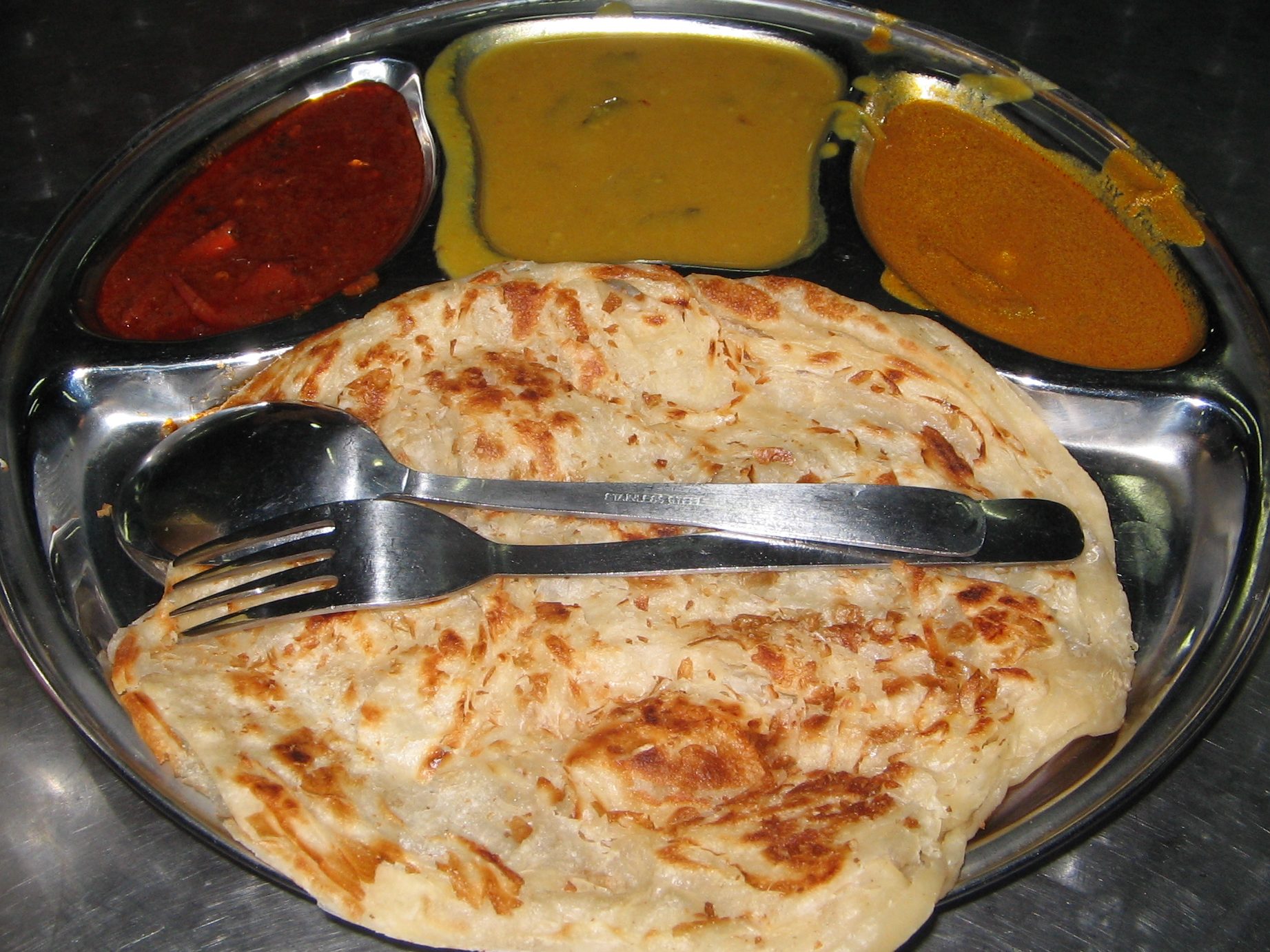 masakan panas roti canai